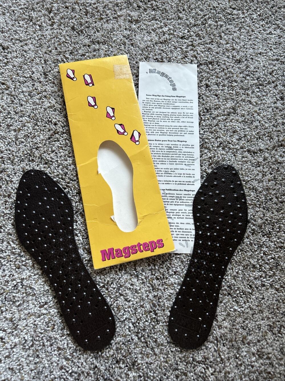 NEW Nikken Magsteps Size S (5/6/7/8) Women’s Magnetic Shoe Inserts Insoles E26